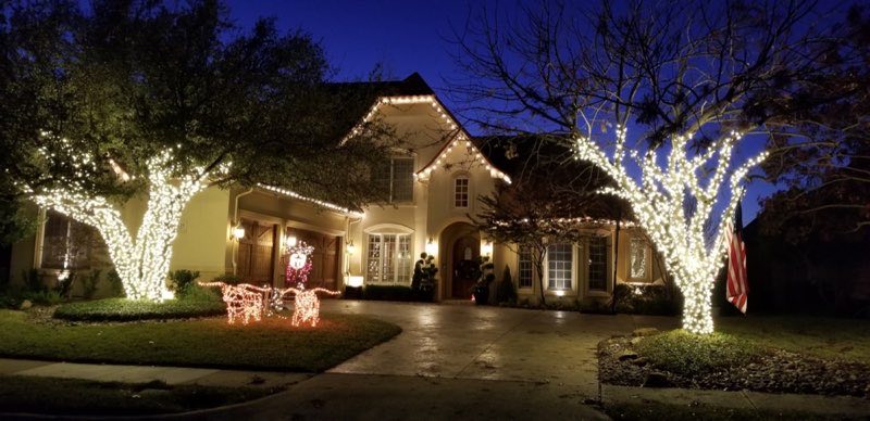 Christmas lights Addison