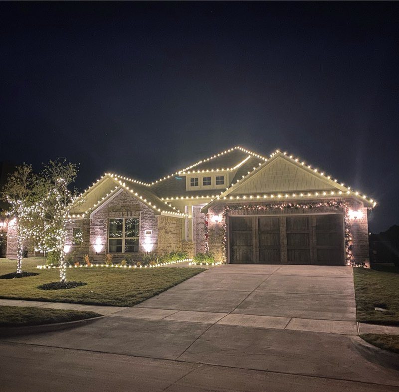 Christmas lights Addison