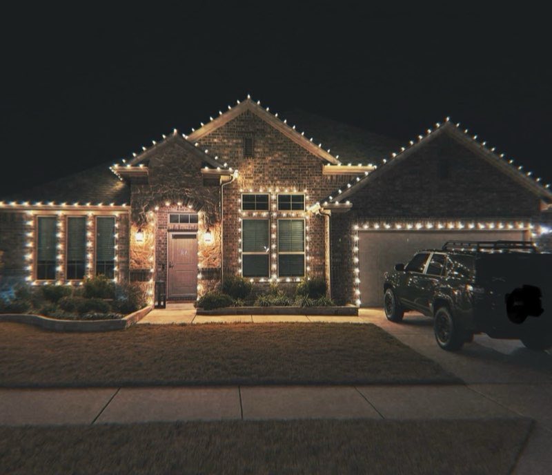 Christmas lights Addison
