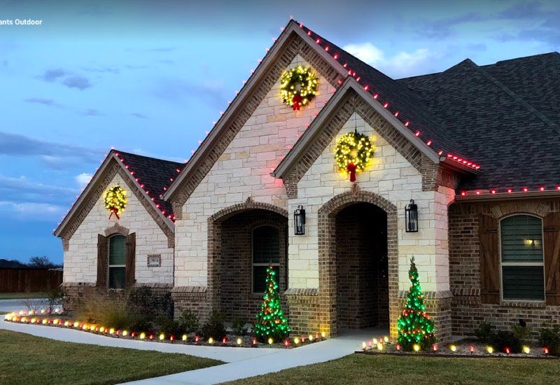Christmas lights Addison